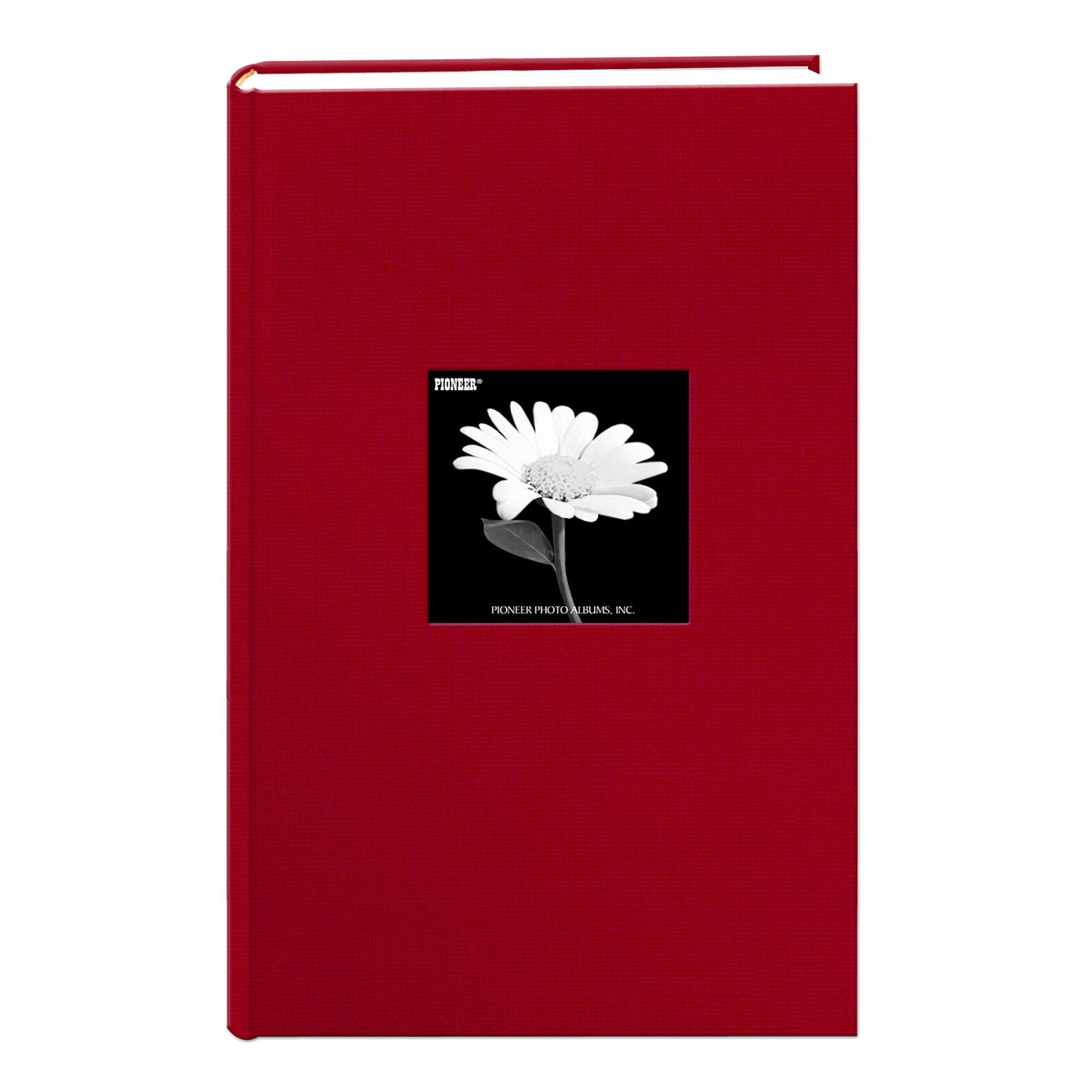 Pioneer 300 Pocket Fabric Frame Cover Photo Album, Apple Red